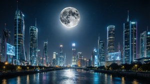 City Eclipse Skyline