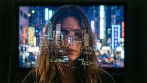 City Hair Double Exposure