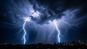 City Lightning Storm