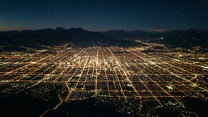 City Lights From Above