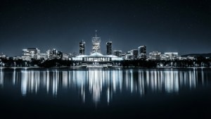 City Lights Reflection