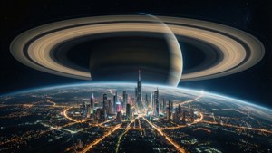 City Lights Under Rings