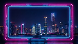 City Neon Frame