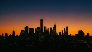 City Silhouette Sunset