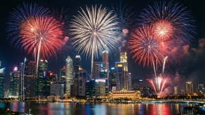 City Skyline Fireworks