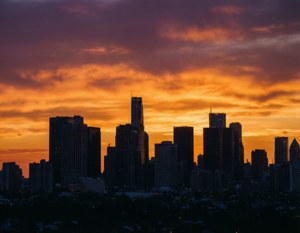 City Skyline Sunset