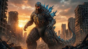 City Sunset Mechagodzilla