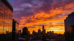 City Sunset Skyline