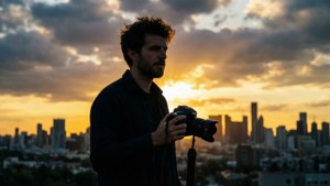 City Vlogger Sunset
