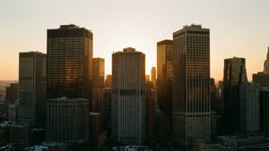 Cityscape Golden Sunset