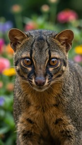 Civet Among Flowers
