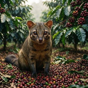 Civet in Coffee Plantation