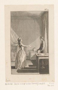 Clarissa verwerpt het huwelijksaanzoek van Lovelace