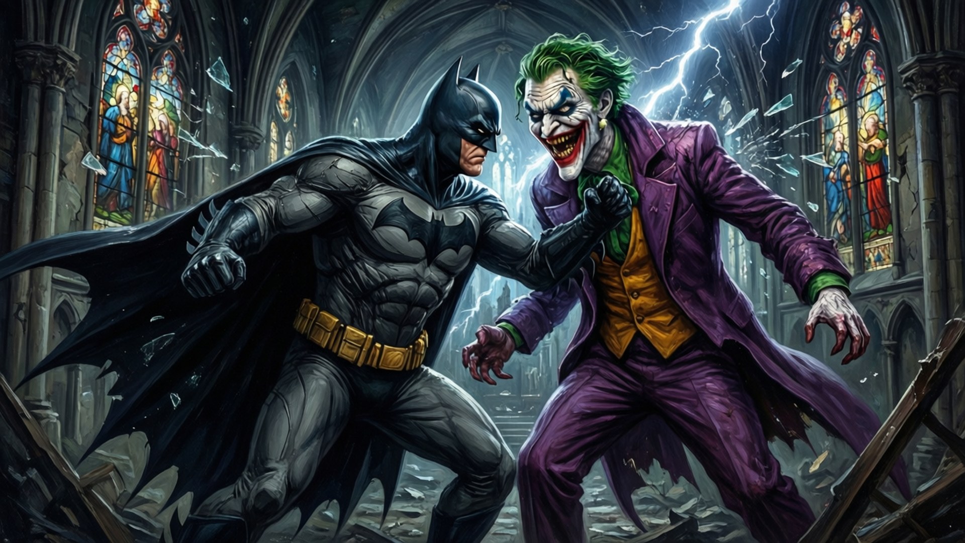 Clash in the Cathedral by Wallpapers.art Studio
