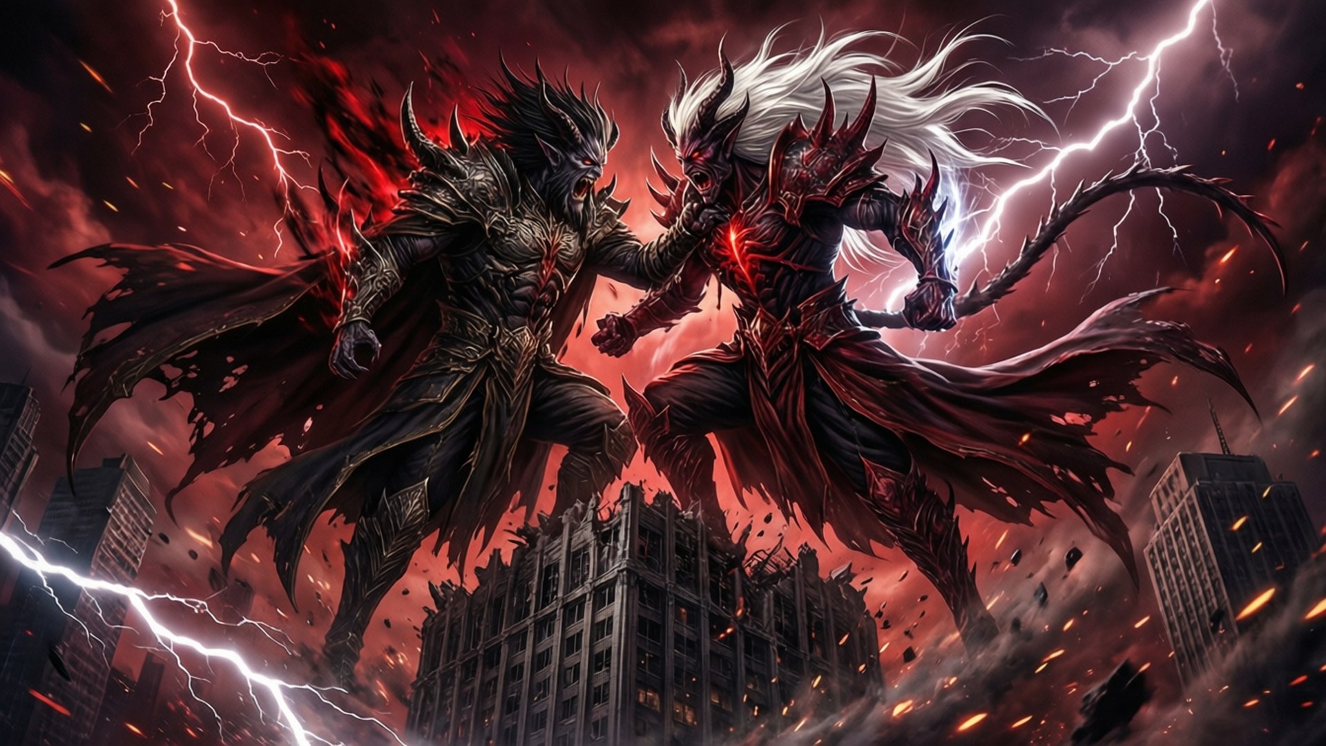 Clash of Demon Lords by Wallpapers.art Studio