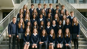 Class Photo on Stairs