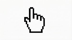 Classic Black Cursor White