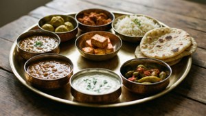 Classic Brass Thali Spread