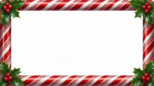 Classic Candy Cane Border