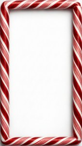 Classic Candy Cane Frame