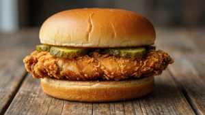 Classic Chicken Sandwich Close-Up