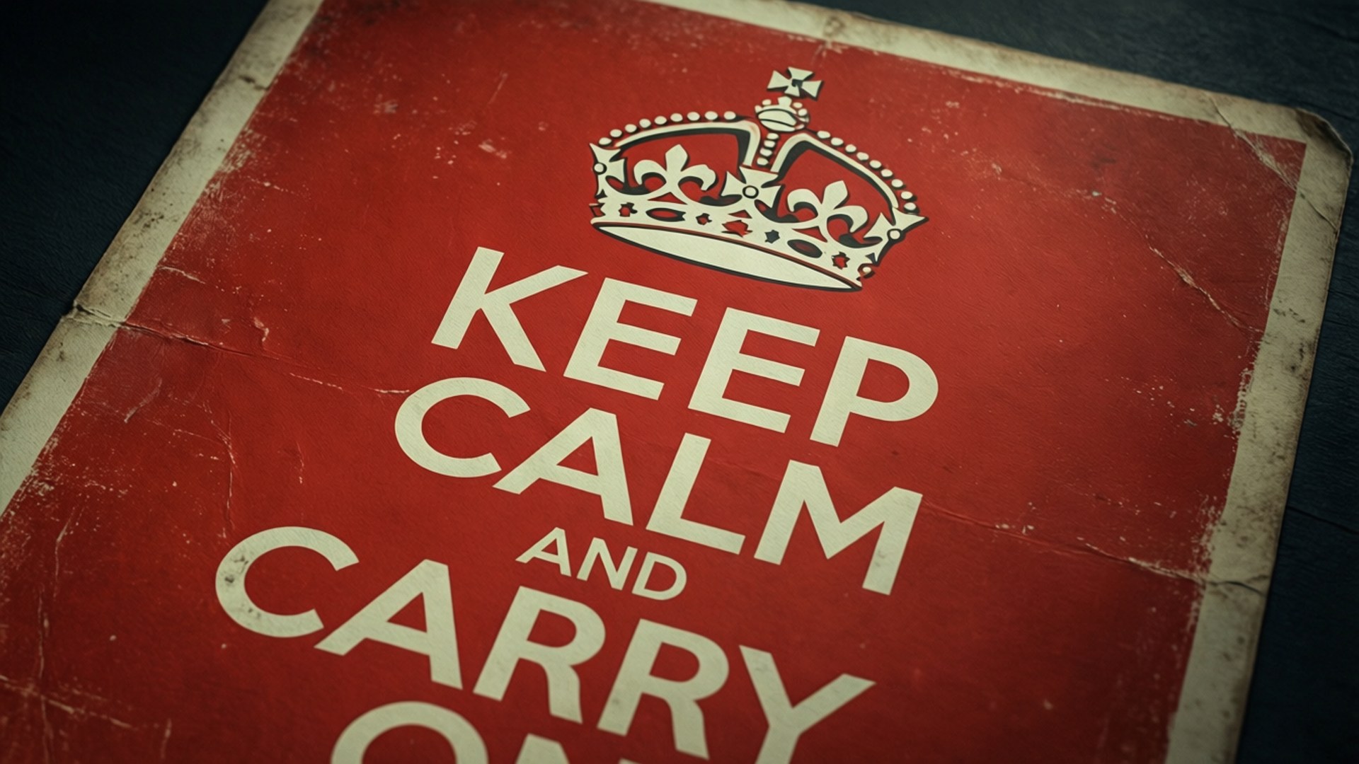 Classic Keep Calm Poster by Wallpapers.art Studio