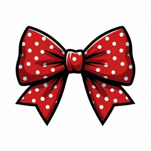Classic Red Polka Bow
