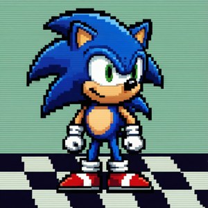 Classic Sonic Pixel Art