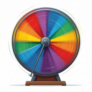 Classic Spin Wheel on White