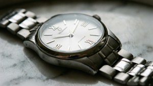 Classic Steel Watch Macro