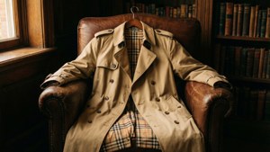 Classic Trench in Library