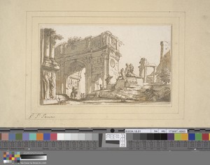 Classical Ruins with the Arch of Constantine