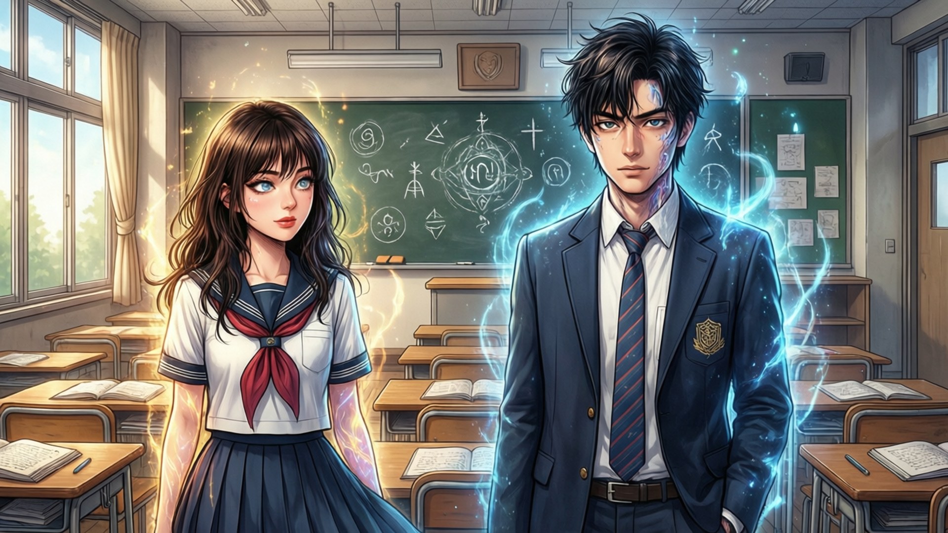 Classroom Supernatural Twist by Wallpapers.art Studio