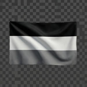 Clean Straight Flag PNG