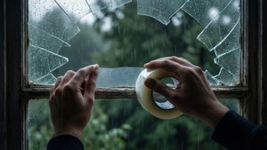 Clear Tape Window Repair