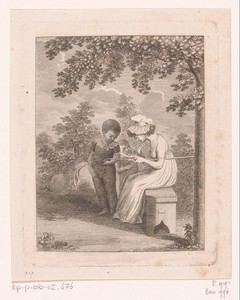Cléry's kinderen in de tuin