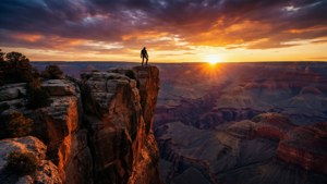 Cliff Edge Sunset