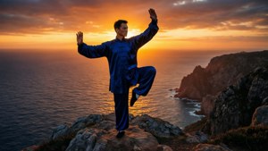 Cliff Edge Sunset Balance