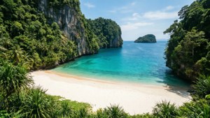 Cliff-Framed Beach