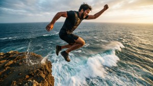 Cliff Jump Courage