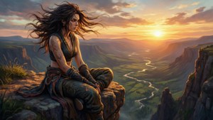 Cliffside Contemplation