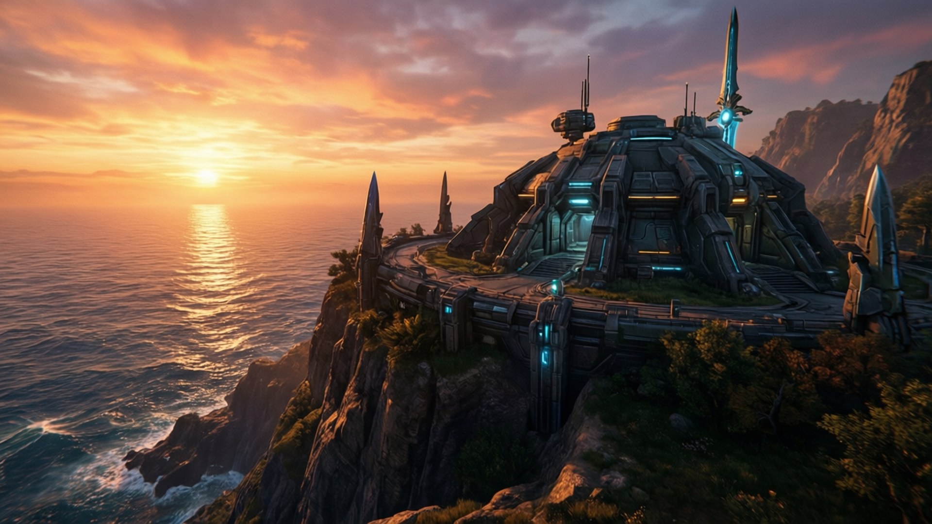 Cliffside Forerunner View by Wallpapers.art Studio