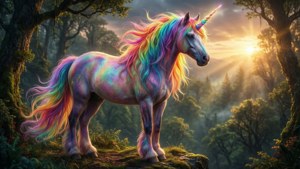 Cliffside Rainbow Unicorn