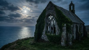 Cliffside Ruins at Moonrise