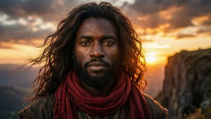 Cliffside Sunset Portrait