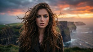 Cliffside Sunset Portrait