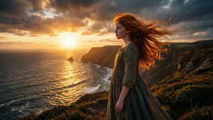 Cliffside Sunset Reverie