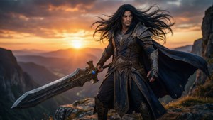 Cliffside Warrior Sunset