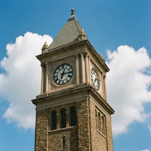 Clock Tower Blue Sky