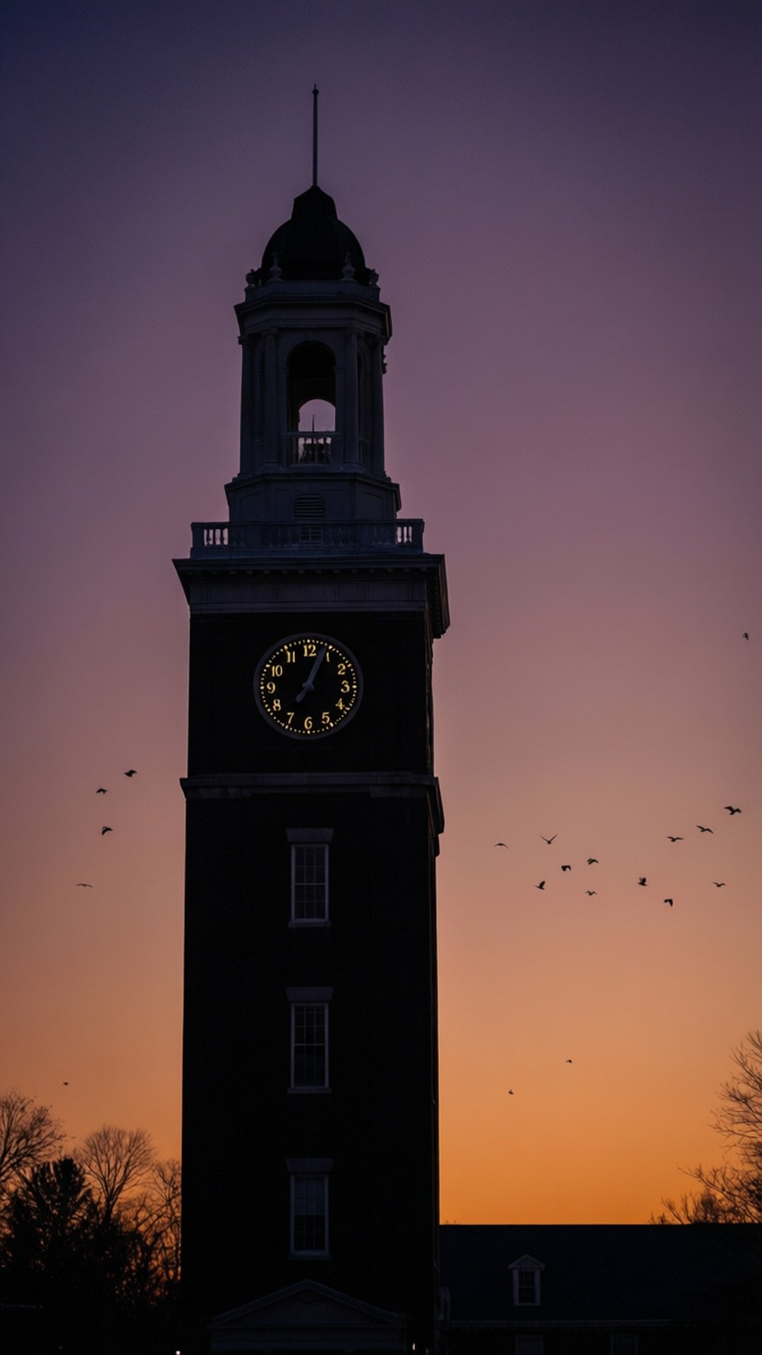 Clock Tower Dusk by Wallpapers.art Studio